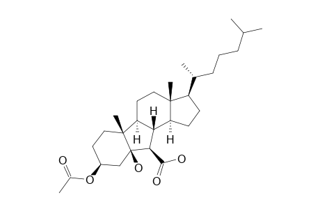 B-NOR-3-BETA-ACETOXY-5-BETA-HYDROXY-CHOLESTAN-6-BETA-CARBOXYLIC-ACID