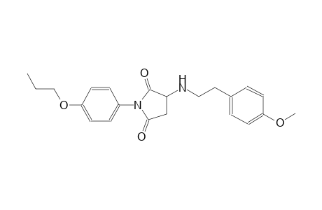 3-{[2-(4-methoxyphenyl)ethyl]amino}-1-(4-propoxyphenyl)-2,5-pyrrolidinedione