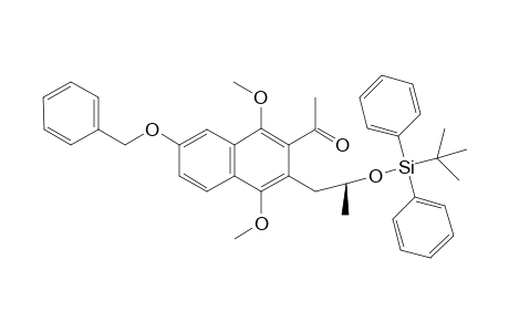 (S)-1-[7'-(Benzyloxy)-3'-(2''-(t-butyldiphenylsilyloxy)propyl)-1',4'-dimethoxynaphthalen-2'-yl]-ethanone