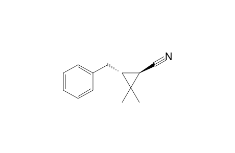 (1R*,3R*)-3-Benzyl-2,2-dimethylcyclopropanecarbonitrile