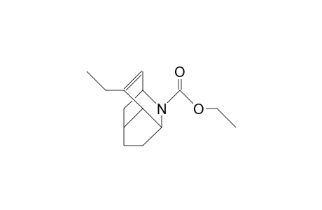 N-Ethoxycarbonyl-8-ethyl-2-aza-tricyclo(4.3.1.0/3,7/)dec-8-ene