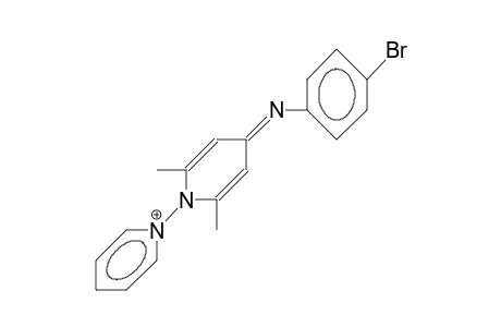 N-(4-[4-Bromo-phenyl]iminio-2,6-dimethyl-pyridin-1-yl)-pyridinium cation