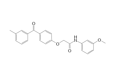 1-{1'-[(N-<3"-Methoxyphenyl>amino)carbonyl]methoxy}-4-benzoyl-2-methylbenzene