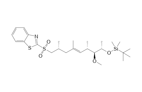 2-{[(4E,2R,6S,7S,8S)-8-{[(1,1-dimethylethyl)dimethylsilyl]-oxy}-7-methoxy-2,4,6-trimethylnon-4-enyl]sulfonyl}benzothiazole