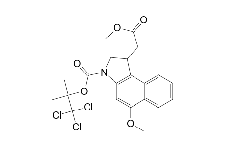 2,2,2-trichloro-1,1-dimethylethyl 1-(Carbomethoxymethyl)-5-methoxy-1,2-dihydrobenz[e]indole-3-carboxylate