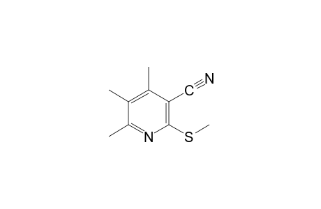 2-(methylthio)-4,5,6-trimethylnicotinonitrile
