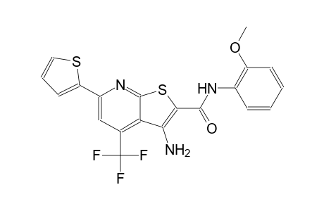 3-amino-N-(2-methoxyphenyl)-6-(2-thienyl)-4-(trifluoromethyl)thieno[2,3-b]pyridine-2-carboxamide