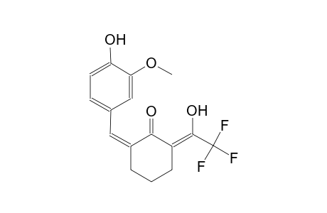 (2Z,6Z)-2-(4-hydroxy-3-methoxybenzylidene)-6-(2,2,2-trifluoro-1-hydroxyethylidene)cyclohexanone
