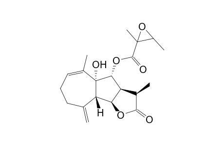 9.alpha.-Hydroxy-8.beta.-tigloyloxy-germacra-4E,1(10)E-dien-6.beta.,12-olide