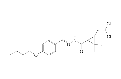 N'-[(E)-(4-Butoxyphenyl)methylidene]-3-(2,2-dichlorovinyl)-2,2-dimethylcyclopropanecarbohydrazide