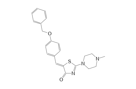 (5Z)-5-[4-(benzyloxy)benzylidene]-2-(4-methyl-1-piperazinyl)-1,3-thiazol-4(5H)-one