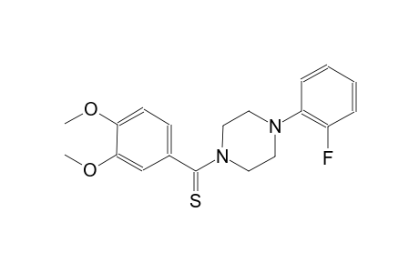 1-(3,4-dimethoxybenzothioyl)-4-(2-fluorophenyl)piperazine