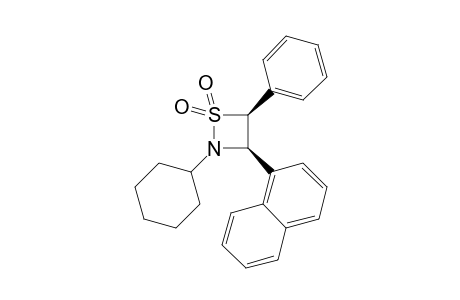 cis-2-Cyclohexyl-3-(1-naphthyl)-4-phenyl-1,2-thiazetizine 1,1-dioxide