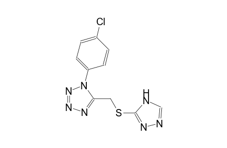 1H-tetrazole, 1-(4-chlorophenyl)-5-[(4H-1,2,4-triazol-3-ylthio)methyl]-