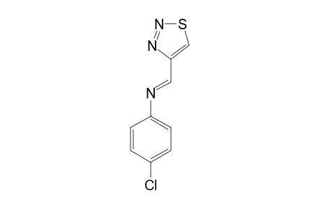4-(4-CHLOROPHENYL)-IMINOMETHYL-1,2,3-THIADIAZOLE
