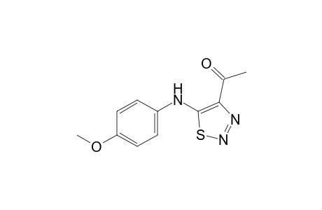 4-acetyl-5-(p-anisidino)-1,2,3-thiadiazole