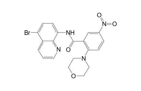 N-(5-bromo-8-quinolinyl)-2-(4-morpholinyl)-5-nitrobenzamide