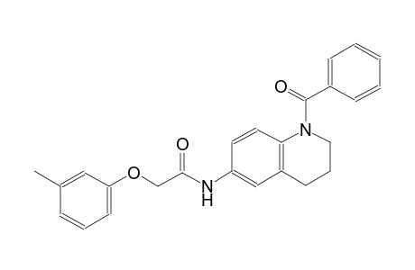 N-(1-benzoyl-1,2,3,4-tetrahydro-6-quinolinyl)-2-(3-methylphenoxy)acetamide
