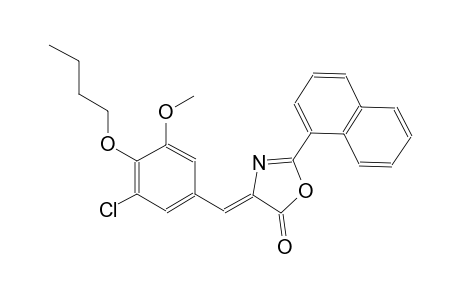 (4Z)-4-(4-butoxy-3-chloro-5-methoxybenzylidene)-2-(1-naphthyl)-1,3-oxazol-5(4H)-one