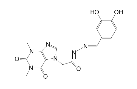 1H-purine-7-acetic acid, 2,3,6,7-tetrahydro-1,3-dimethyl-2,6-dioxo-, 2-[(E)-(3,4-dihydroxyphenyl)methylidene]hydrazide