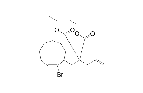 (E)-Diethyl 2-(2-(2-bromocyclo-1-nonen-1-yl)ethyl)-2-(2-methallyl)malonate
