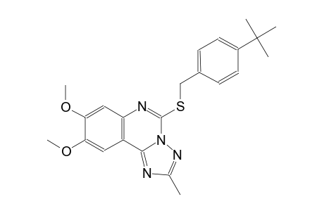 5-[(4-tert-butylbenzyl)sulfanyl]-8,9-dimethoxy-2-methyl[1,2,4]triazolo[1,5-c]quinazoline