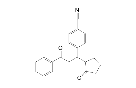 4-[3'-Oxo-1'-(2"-oxocyclopentyl)-3'-phenylpropyl]-benzonitrile