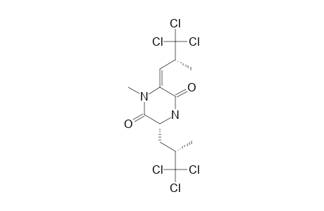 1-METHYL-3-(3,3,3-TRICHLORO-2-METHYLPROPYL)-6-(3,3,3-TRICHLORO-2-METHYLPROPYLIDENE)-PIPERAZINE-2,5-DIONE