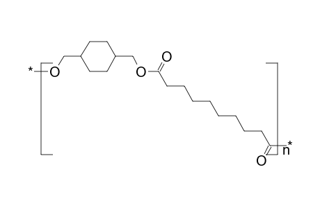 Poly(oxymethylene-1,4-cyclohexylenemethyleneoxy sebacoyl)