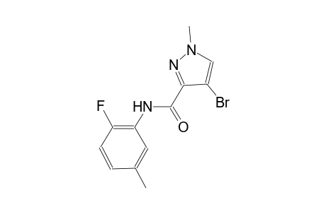 4-bromo-N-(2-fluoro-5-methylphenyl)-1-methyl-1H-pyrazole-3-carboxamide