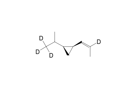 Cyclopropane, 1-(1-methylethyl-2,2,2-D3)-2-(1-propenyl-2-d)-, [1S-[1.alpha.(R*),2.alpha.(Z)]]-