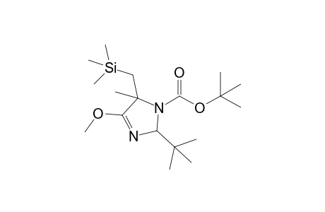 t-Butyl 2-(t-butyl)-5-methyl-4-methoxy-5-[(trimethylsilyl)methyl]-2,5-dihydroimidazole-1-carboxylate