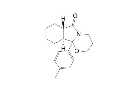trans-10b-(p-tolyl)-3,4,6a,7,8,9,10,10a-octahydro-2H-[1,3]oxazino[2,3-a]isoindol-6-one