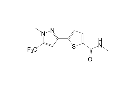 N-methyl-5-[1-methyl-5-(trifluoromethyl)pyrazol-3-yl]-2-thiophenecarboxamide