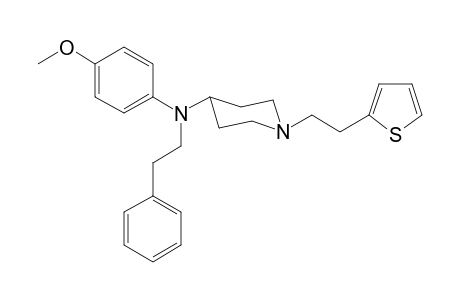 N-4-Methoxyphenyl-N-(2-phenylethyl)-1-[2-(thiophen-2-yl)ethyl]piperidin-4-amine