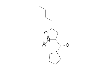 5-Butyl-3-(pyrrolidin-1-ylcarbonyl)-4,5-dihydroisoxazole 2-oxide