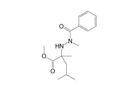 Methyl 2-(2-benzoyl-2-methylhydrazinyl)-2,4-dimethylpentanoate
