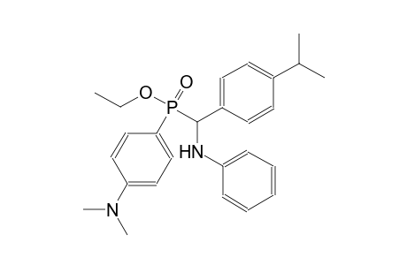 ethyl anilino(4-isopropylphenyl)methyl[4-(dimethylamino)phenyl]phosphinate