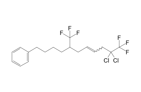 (10,10-dichloro-11,11,11-trifluoro-5-(trifluoromethyl)undec-7-en-1-yl)benzene