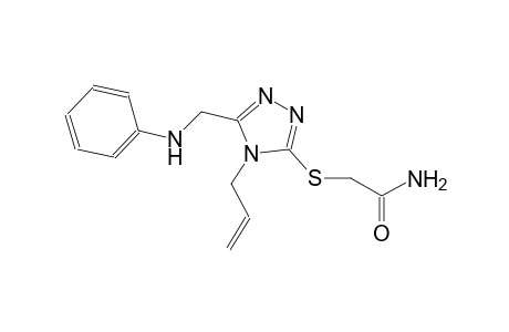 2-{[4-allyl-5-(anilinomethyl)-4H-1,2,4-triazol-3-yl]sulfanyl}acetamide