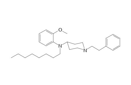 N-(2-Methoxyphenyl)-N-octyl-1-(2-phenylethyl)piperidin-4-amine