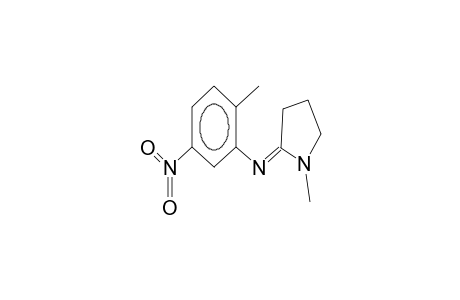 1-methyl-2-(2-methyl-5-nitrophenyl)iminopyrrolidine