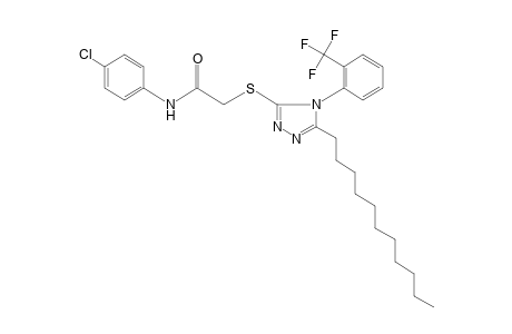 4'-chloro-2-{[4-(alpha,alpha,alpha-trifluoro-o-tolyl)-5-undecyl-4H-1,2,4-triazol-3-yl]thio}acetanilide