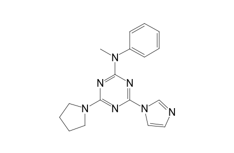 (4-imidazol-1-yl-6-pyrrolidino-s-triazin-2-yl)-methyl-phenyl-amine