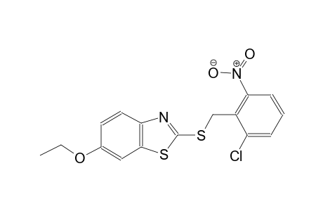 2-[(2-Chloro-6-nitrobenzyl)sulfanyl]-6-ethoxy-1,3-benzothiazole