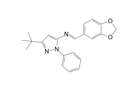 (E)-N-[(1,3-Benzodioxol-5-yl)methylene]-3-tert-butyl-1-phenyl-1H-pyrazol-5-amine
