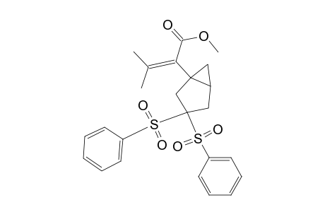 Methyl 2-[3',3'-bis(phenylsulfonyl)bicyclo[3.1.0]hex-1'-yl]-3-methylbut-2-enoate