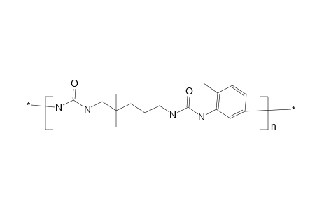 Poly(ureylene-2-dimethylpentamethyleneureylene-1,3-toluylene); copoly(urea), aliphatic-aromatic