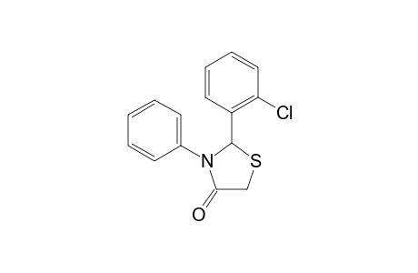 (+/-)-2-(2-Chlorophenyl)-3-phenylthiazolidin-4-one