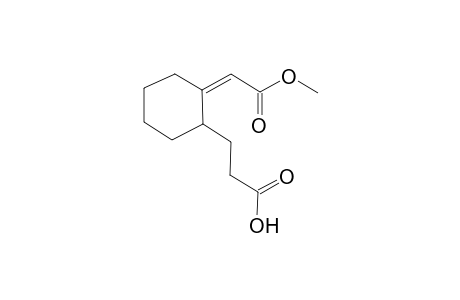 Methyl (Z)-2-(1-carboxyethyl)cyclohexylideneacetate